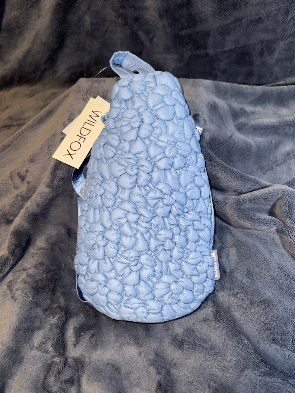 Wildfox Cloud Quilted Sling Pack in Blue
